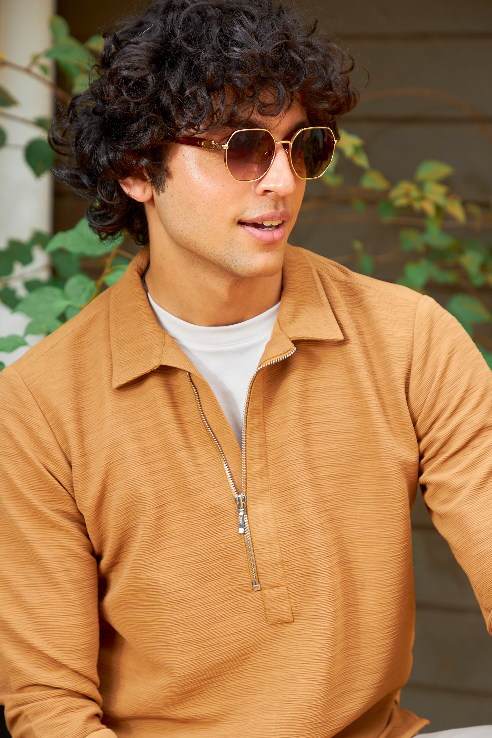 Caramel Brown Travel Kurta