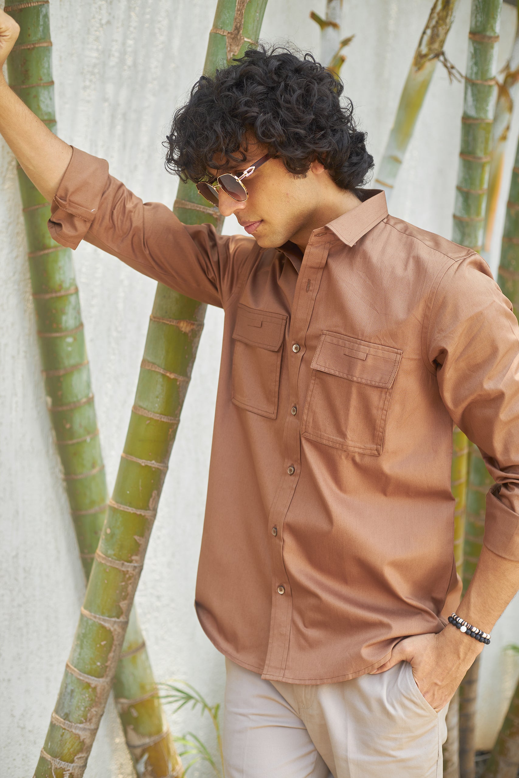 Brick Red Safari Shirt