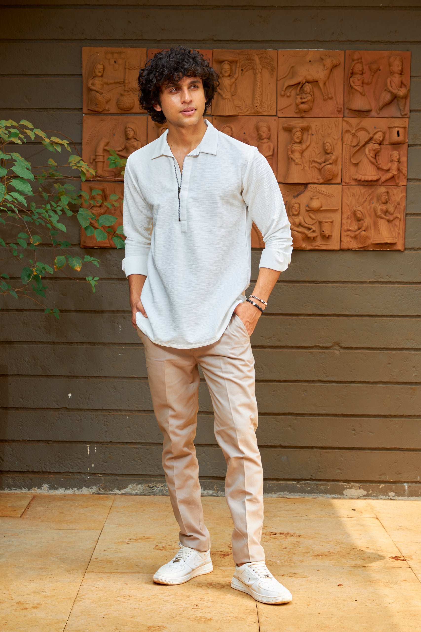 Ghost White Travel Kurta