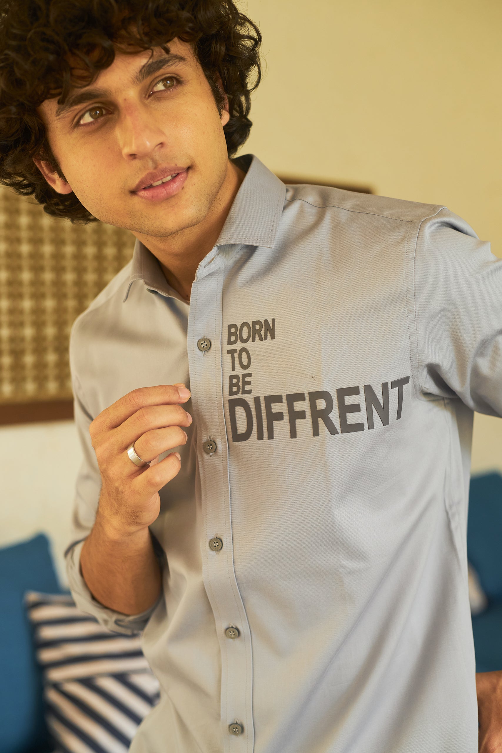 Born To be Different Grey Entrepreneurs Shirt