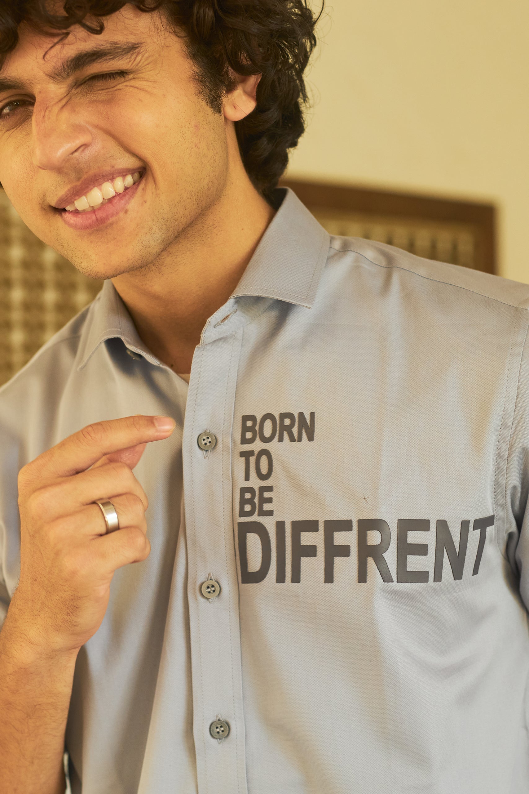 Born To be Different Grey Entrepreneurs Shirt