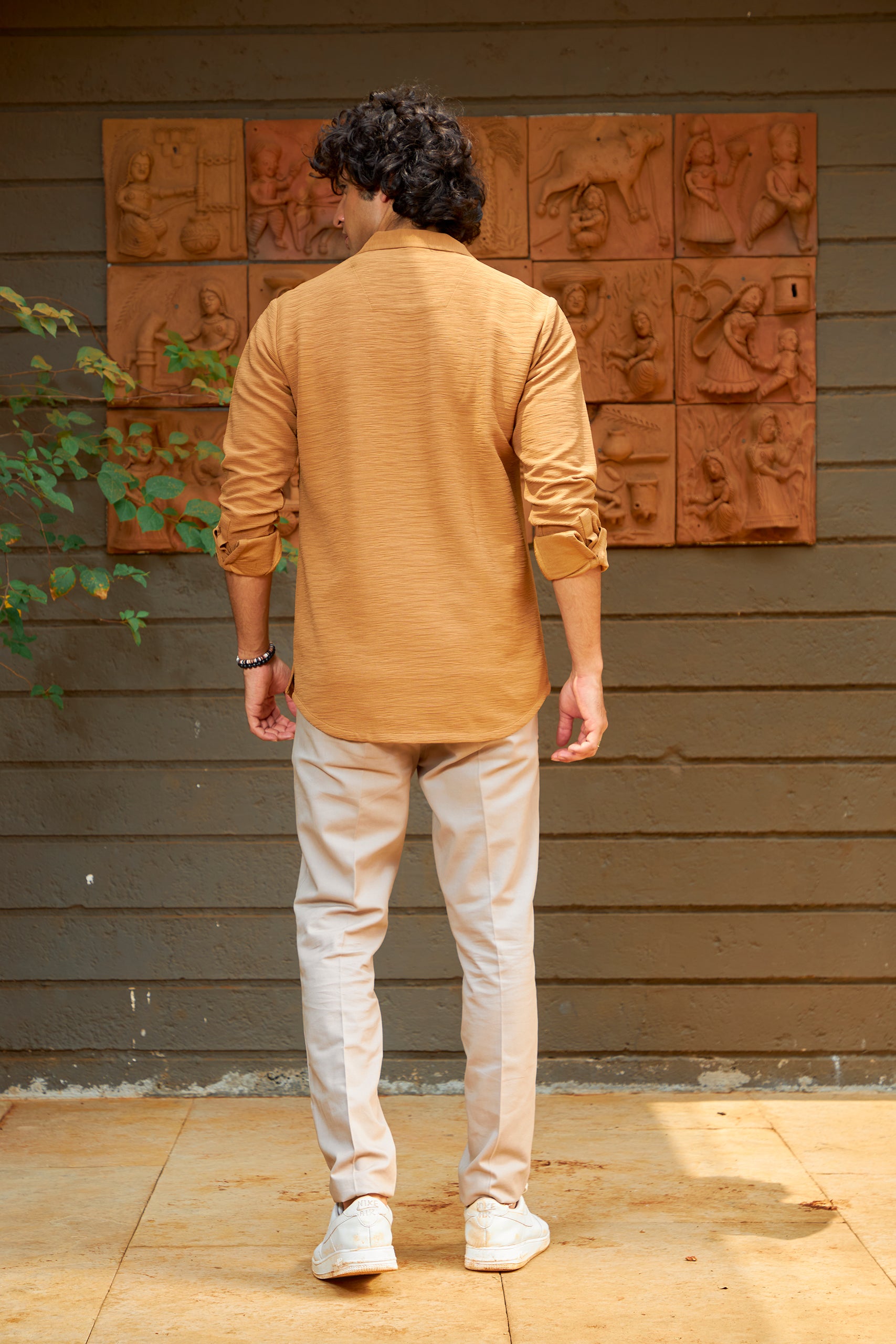 Caramel Brown Travel Kurta