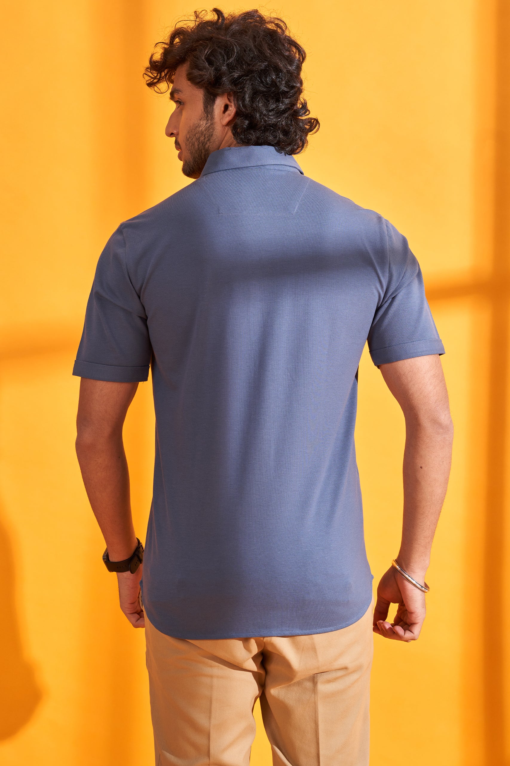 Artic Blue  Interlock Shirt