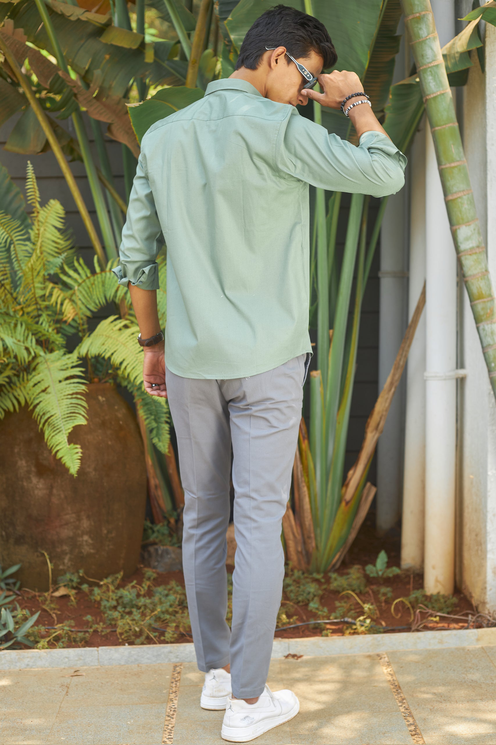 Fern Green safari Shirt