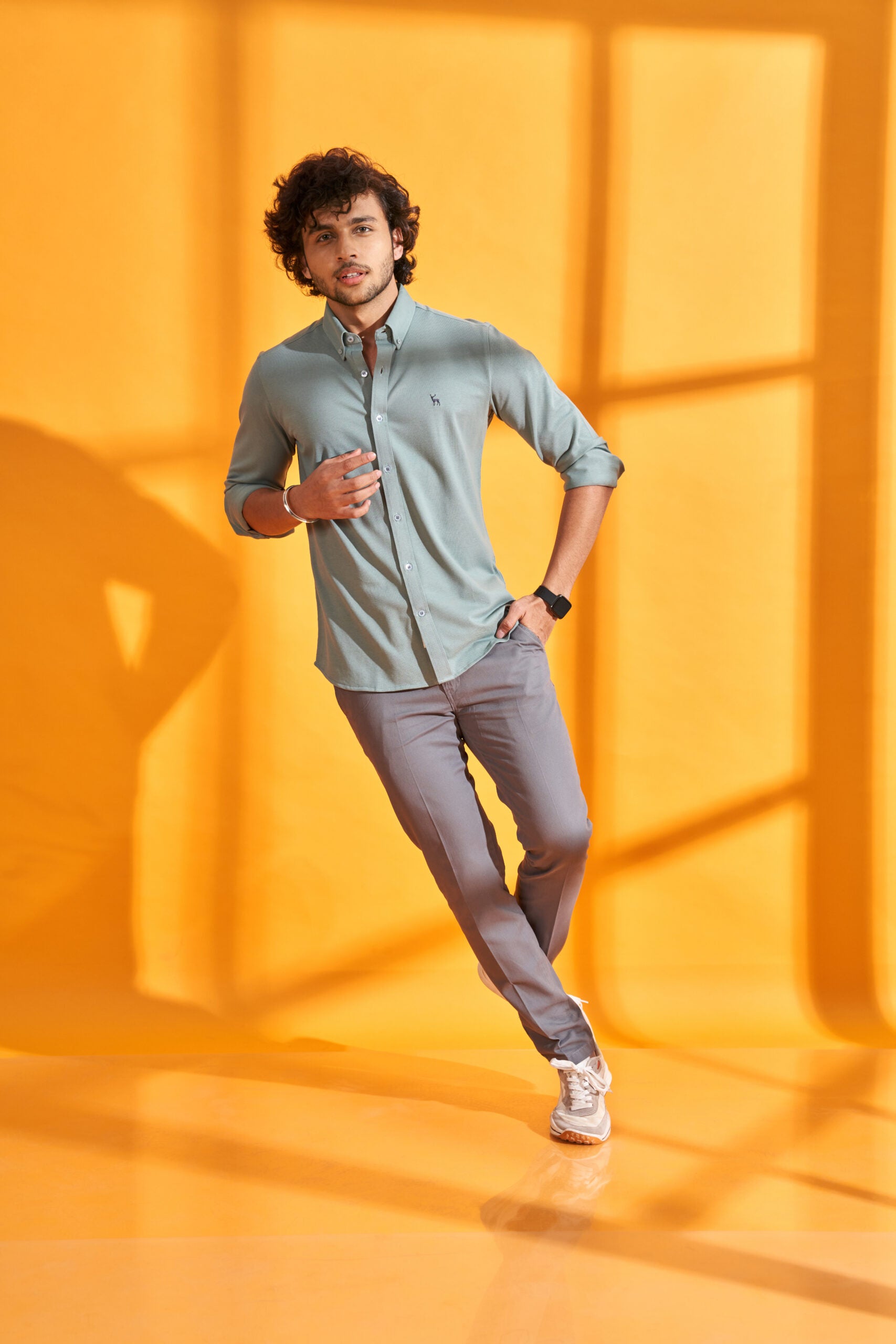 Jade Green Interlock Shirt