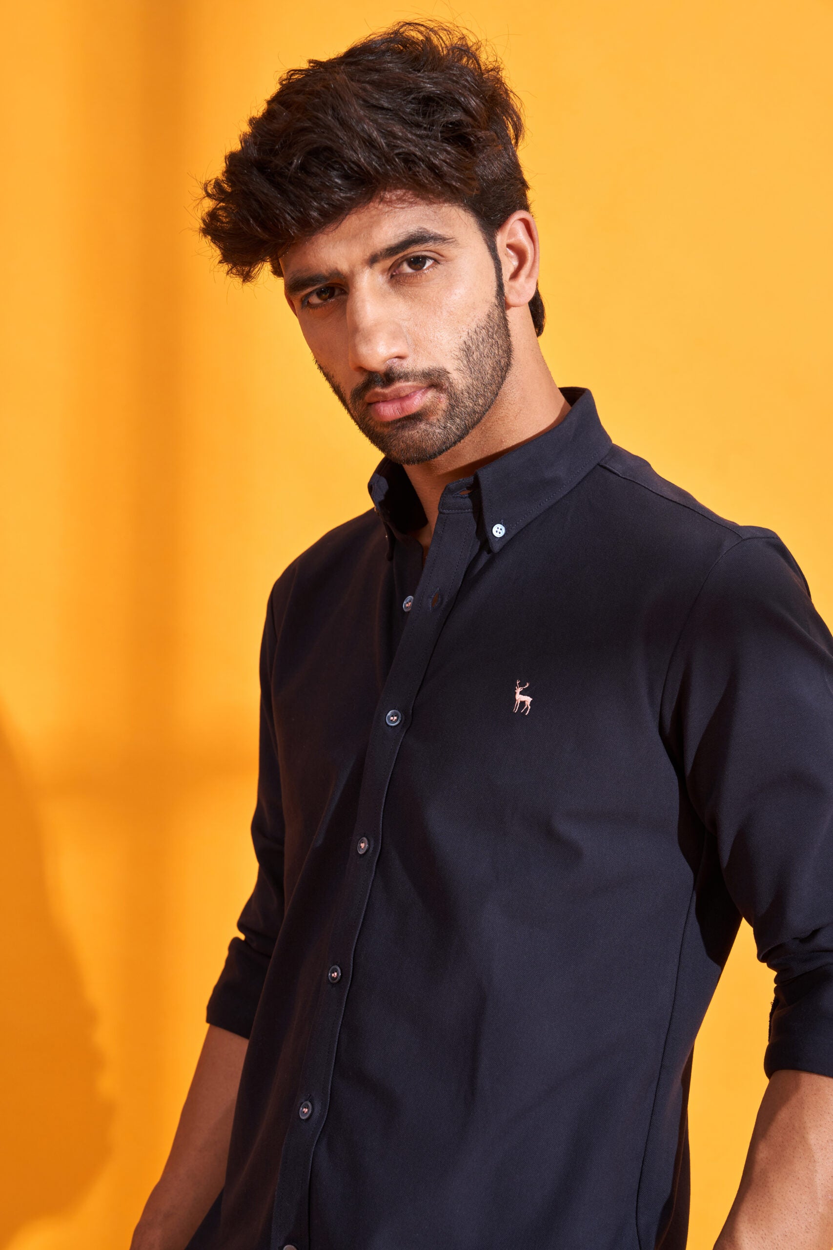 Midnight Navy Interlock Shirt