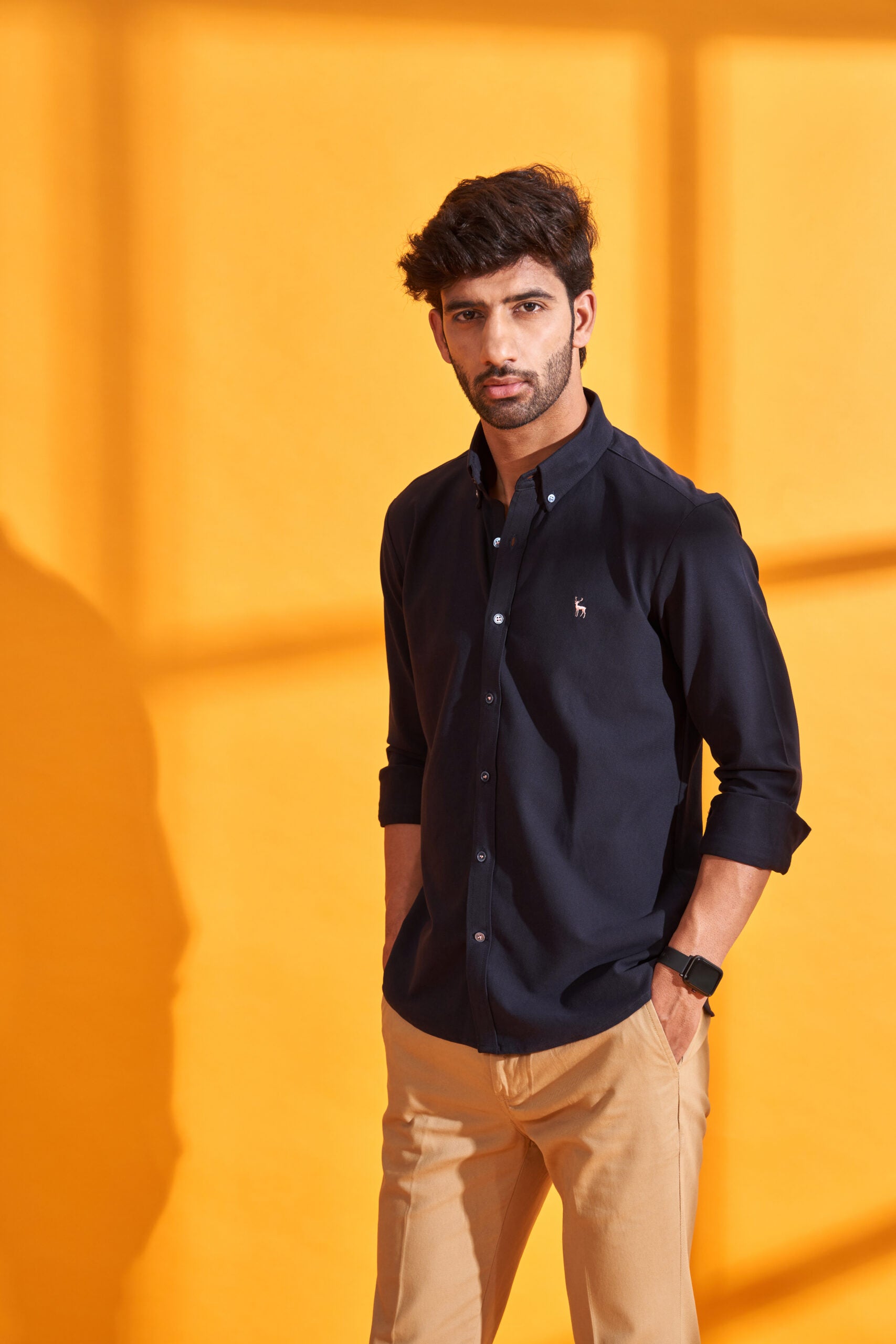 Midnight Navy Interlock Shirt