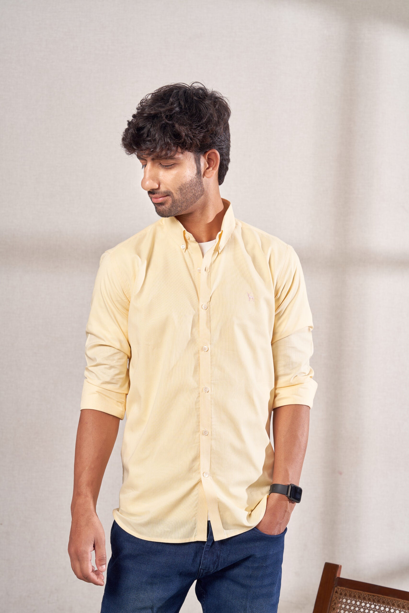 Creme Yellow Polo Shirt