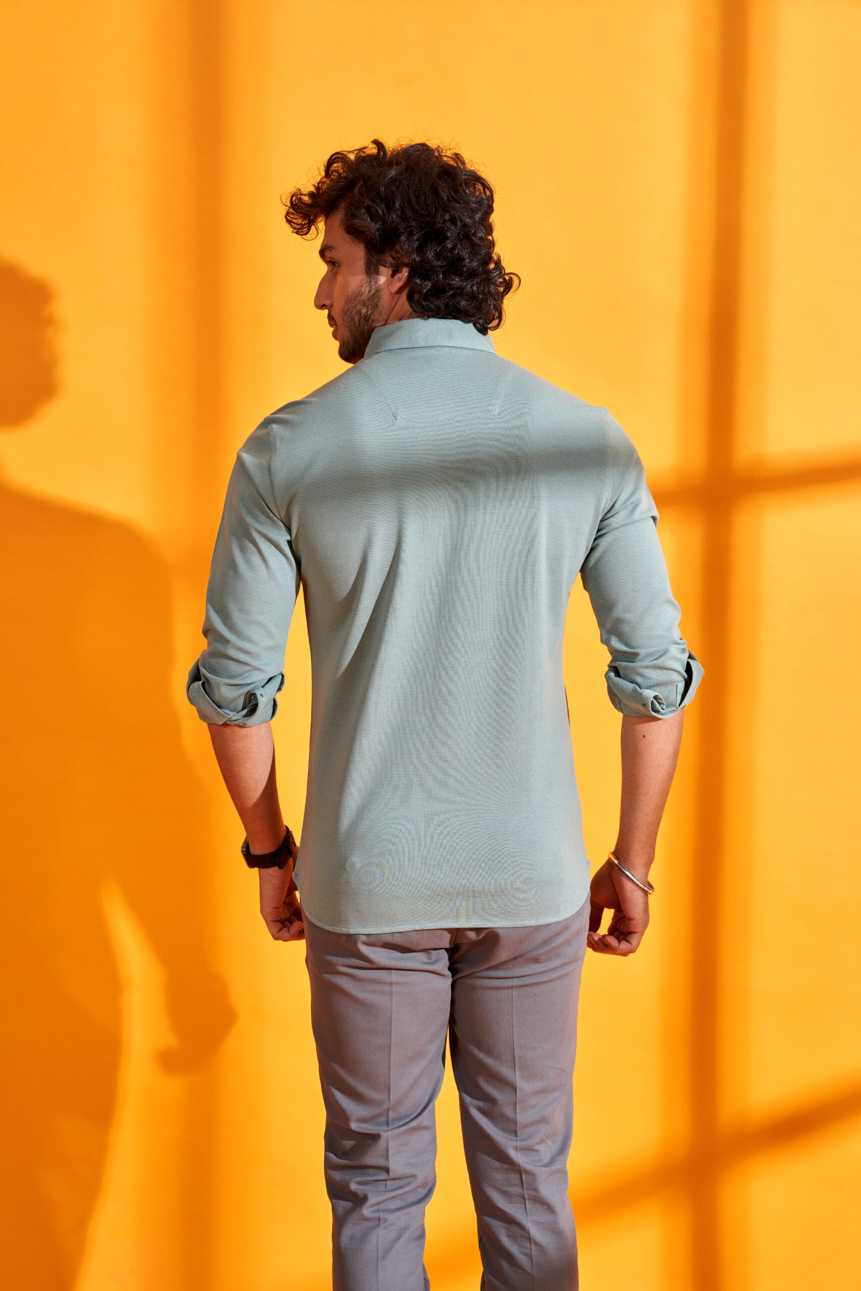 Jade Green Interlock Shirt