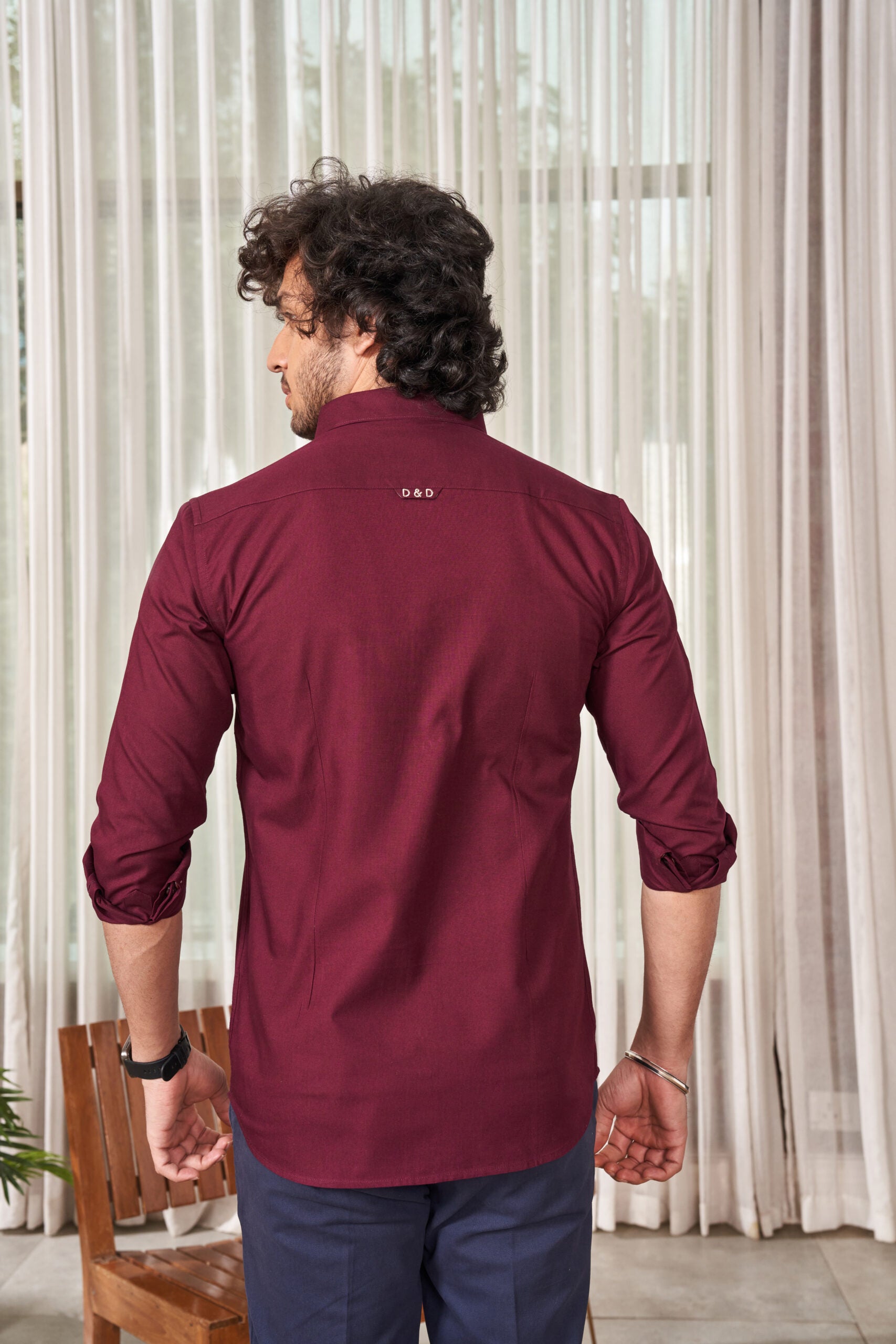 Rosewood Maroon Basic Shirt