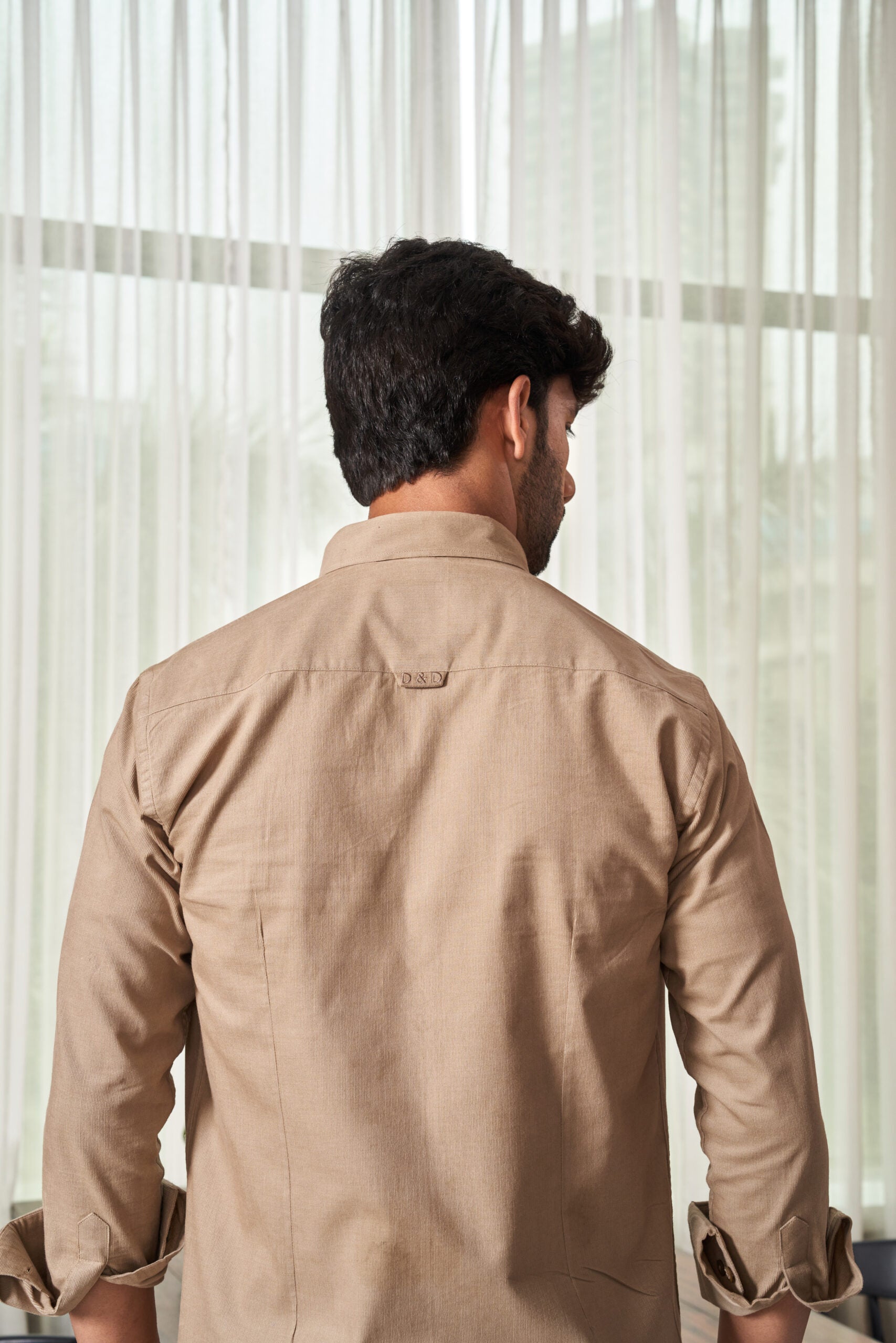 Oat Natural Pin Cord Shirt